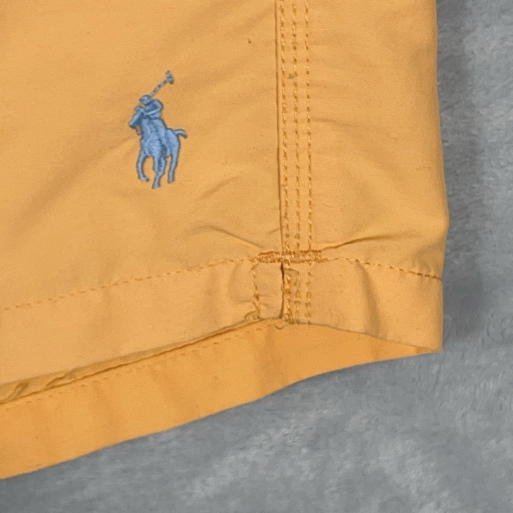 Polo Ralph Lauren Swim Trunks Mens‎ L Orange Lined Bathing Suit Pockets Preppy - Picture 2 of 13